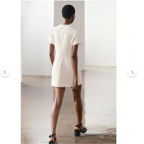 ZARA SHORT STRUCTURED DRESS ZW COLLECTION Size XL NEW WITH TAG! - Picture 5 of 10